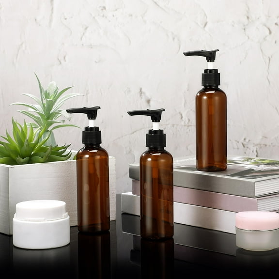 WRITWAA Portable Liquid Dispenser Pump Bottle Multi Travel Body Wash Container for Camping Outdoors