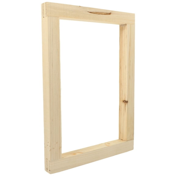 WRITWAA Portable Screen Frame Wood Chocolate 1Set for Artists Crafting DIY Projects