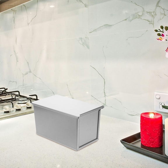 WRITWAA Portable Aluminum Bread Tin with Lid, Non-Stick Loaf Pan for Home Baking and Kitchen Use