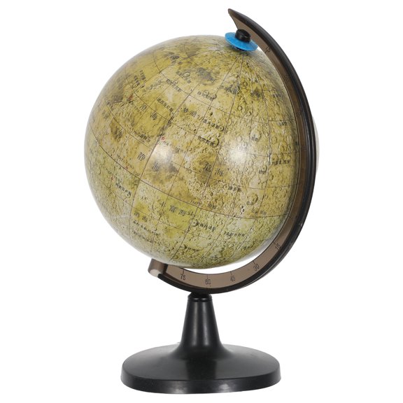 WRITWAA Portable Transparent Moon Globe with Accurate Hd Map for Geography and Lunar Exploration