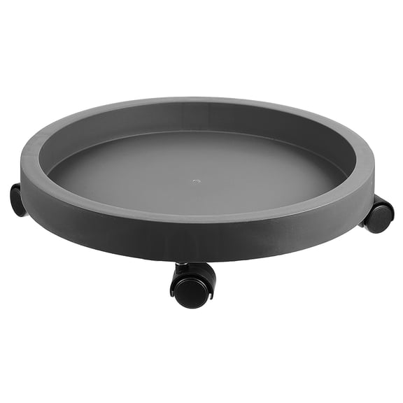 WRITWAA Pot Mover For Heavy Plants Flower Pot Stand With Wheels Dark Grey For 1Pcs