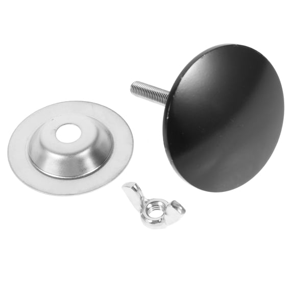 WRITWAA Premium Black Metal Sink Hole Cover Faucet Hole Plug Easy Install for Kitchen Bathroom Sink Accessories