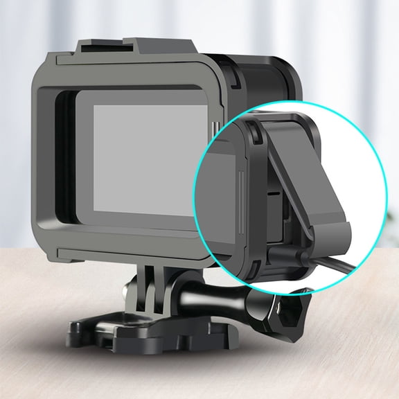 WRITWAA Action Camera Shell Compatible for Gopro Hero8 Black with Shock Resistance and Cold Shoe