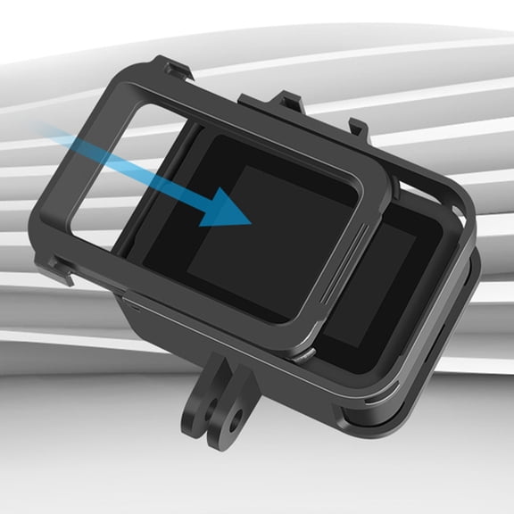 WRITWAA Action Camera Shell Compatible for Gopro Hero8 Black with Shock Resistance and Cold Shoe