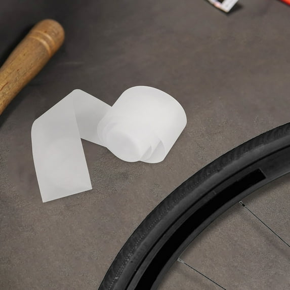 WRITWAA White Bike Rim Tape for Puncture Prevention, Compatible with Most Tires and Inner Tubes, and Easy to Install
