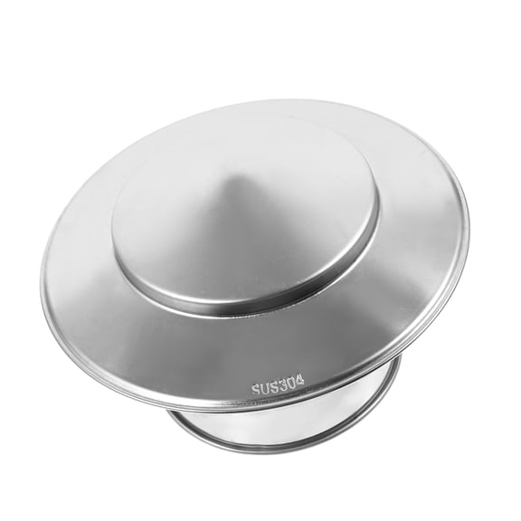 WRITWAA Silver Rain Cap for Roof Vent 304 Stainless Steel Exhaust System Cover, 1 Pack Durable Weatherproof