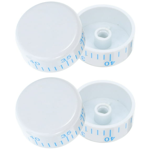 WRITWAA 4-Pack White ABS Refrigerator Temperature Control Knobs Universal Replacement for Fridge and Freezer Thermostat