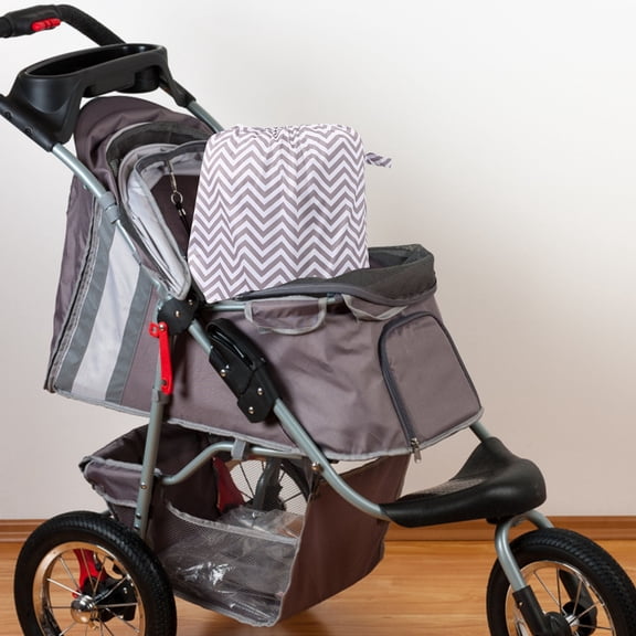 WRITWAA Reusable Diaper Pail Bag with Elastic Opening, Portable Storage Pouch for Wet and Dry Baby Items, Leakproof and