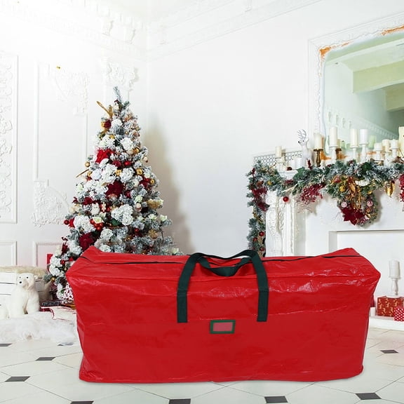 WRITWAA Reusable Wrapping Bags for Red Nonwoven Fabric Storage Pouch for Families 1Pack