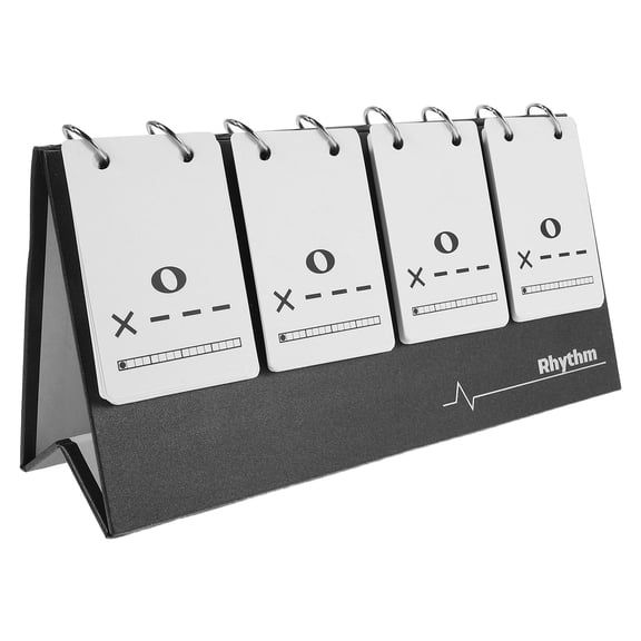 WRITWAA Music Theory Rhythm Flash Cards White Portable for Instrument Sightreading Practice