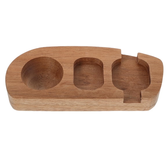 WRITWAA Wood Deviled Egg Platter Versatile Use Natural Material Brown