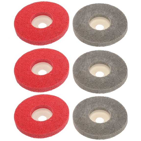 WRITWAA 6-Piece Nylon Buffing Wheel Set for Polishing Metal, Wood, Plastic, and Various with Design