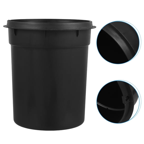 WRITWAA Plastic Black Trash Can Inner Bucket Replacement Suitable for Kitchen Bathroom Waste