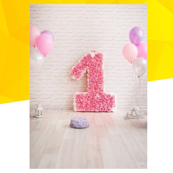 WRITWAA St Birthday Photo Background Cloth Seamless Wrinkle Free 150cm