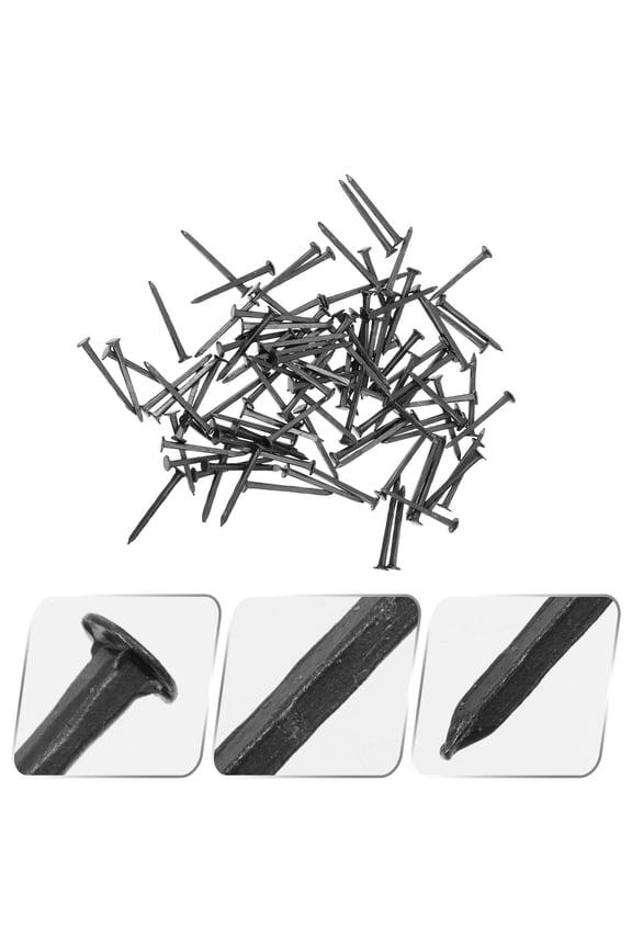 Shoe Repair Nails 130Set Black Iron for Boots and High Heels Firm Fixation