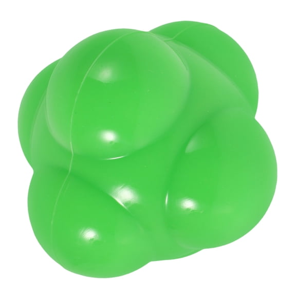 WRITWAA Silicone Hexagon Reflex Ball for Sports Reaction Speed and Flexibility Training Green