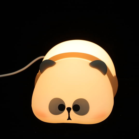 WRITWAA Rechargeable Silicone Panda Tap Lamp Night Light, Cute Decorative LED Light for Bedroom, Kids, Home