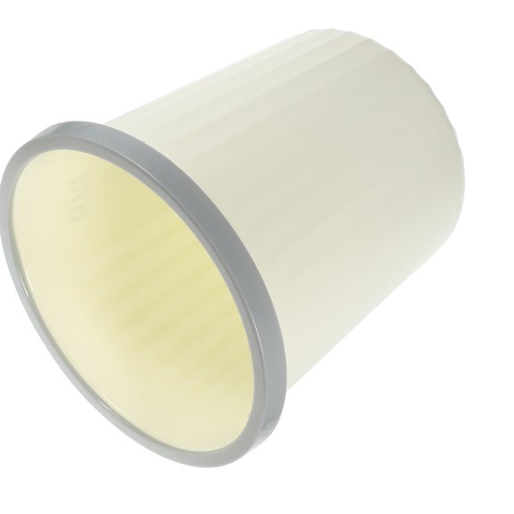 WRITWAA Beige Plastic Garbage Bin for Home Storage Reusable and