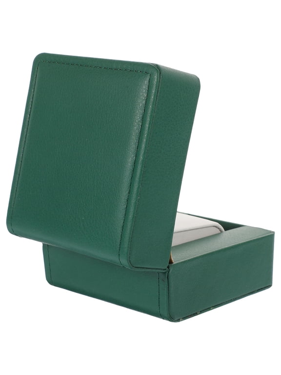 Single Watch Box in Green PU - Organizer and Display Case for Storage
