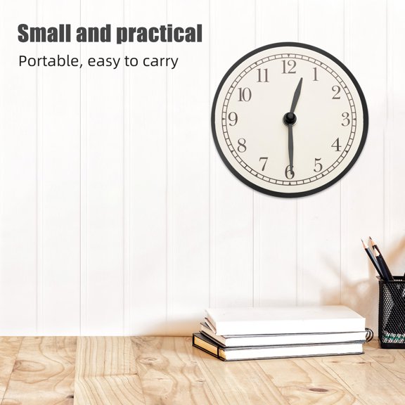 WRITWAA Black Plastic Clock Frame Replacement with Wide Decorative Trim, Sleek Wall Clock Bezel for Home and Office Decor