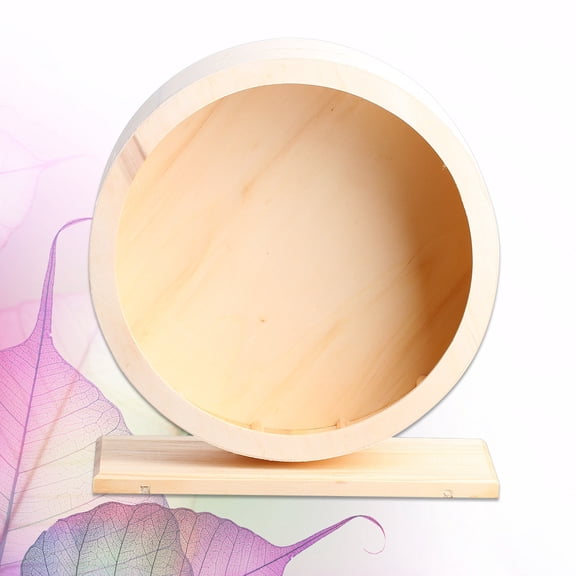 WRITWAA Small Animal Activity Toy Wooden Running Wheel for Guinea Pig Toys with 1Pcs Design