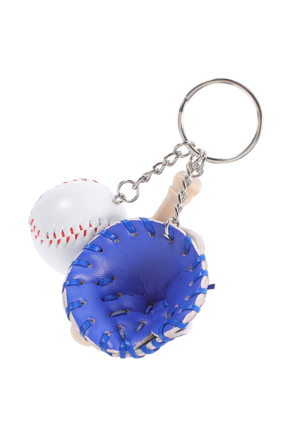 Softball Keychain Sports Bag Charm for Sports Fans PU 1 Pack and Lightweight