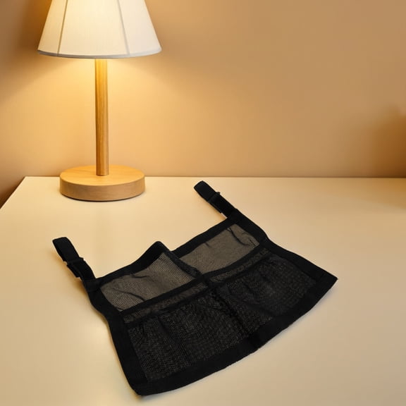 WRITWAA Table Tennis Paddle Organizer Bag, Breathable Mesh, Versatile Hanging
