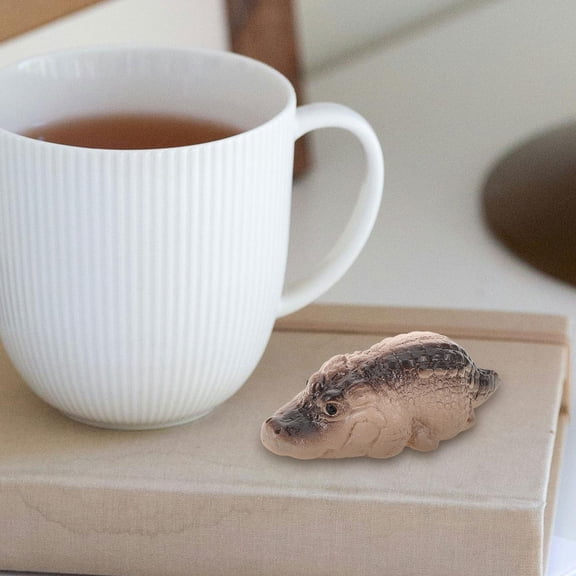 WRITWAA Miniature Animal Tea Pet Figurine Set - Cute Spitting Tea Decor for Home and Office, Multi-