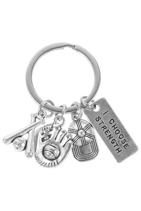 Sports Theme Keyring Baseball Keyring 1Set Key Management Outdoor Sports