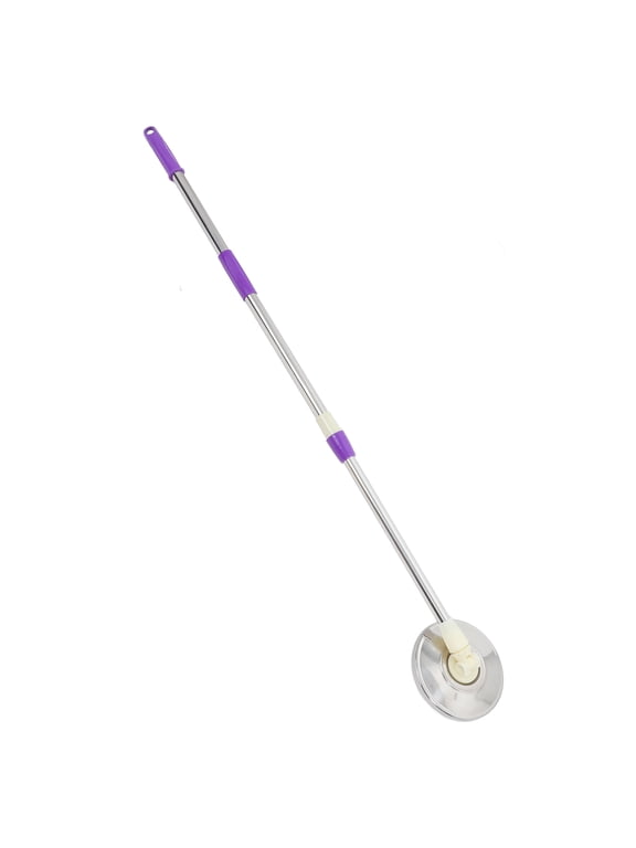 Telescopic Stainless Steel Mop Handle, Purple, Durable and Adjustable for Replacement