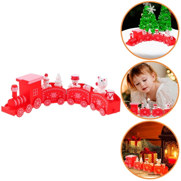WRITWAA Steam Train Party Decoration Locomotive Decoration White Plastic 1Pack