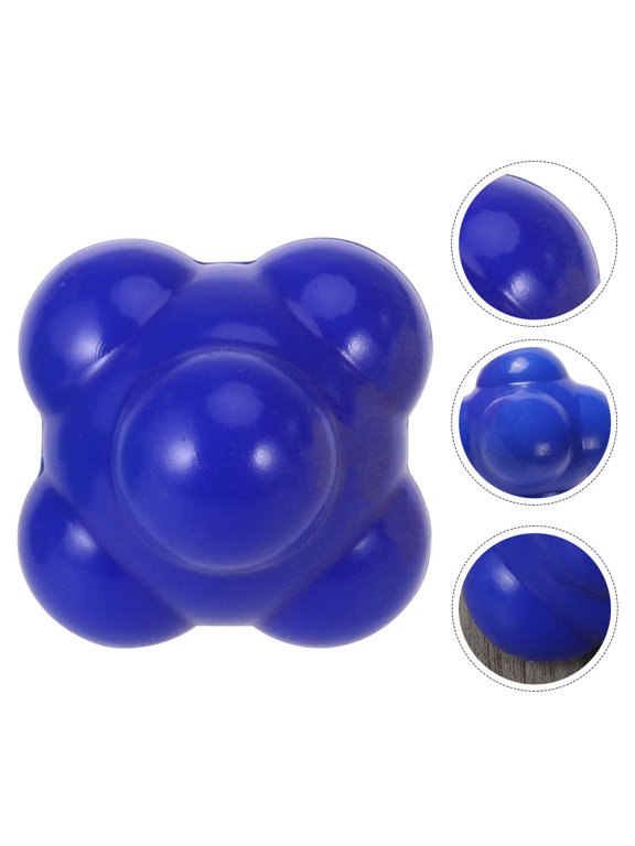 Durable Hexagonal Fitness Ball Blue for Reaction Time Improvement