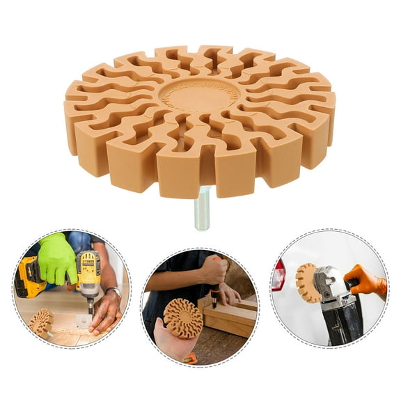 WRITWAA Rubber Eraser Wheel Adhesive Remover Tool for Automotive and Home Use