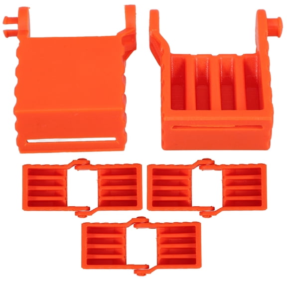 WRITWAA 4-Pack Orange Ratchet Band Clamp Blocks for Woodworking, Carpentry, Projects and Home Improvement