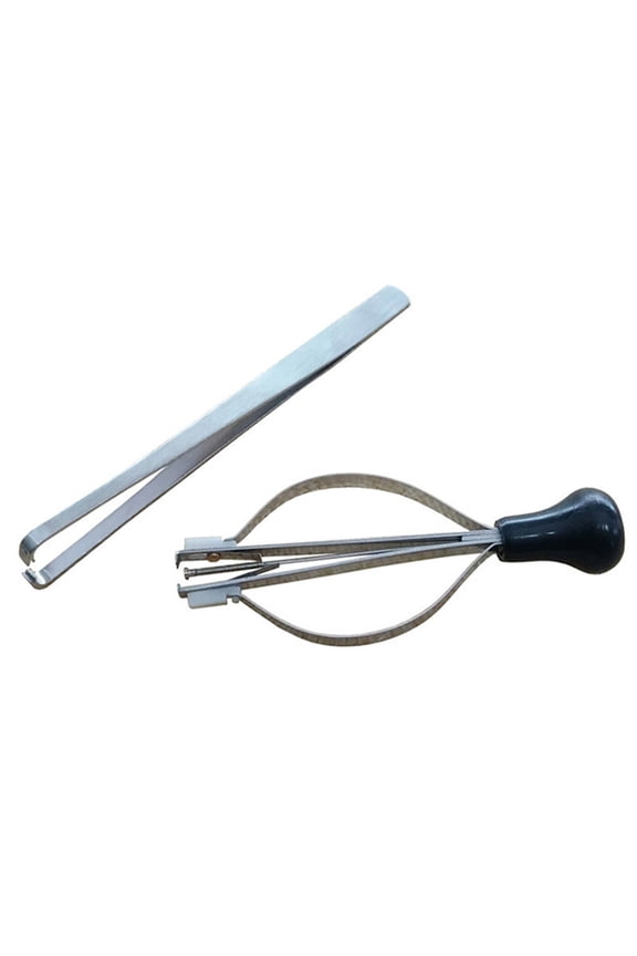 Stretch Pin Picker with Central Piston for Secure Watch Needle Holding