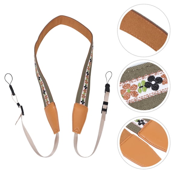 WRITWAA Adjustable Camera Neck Strap with Quick Release Safety Tether