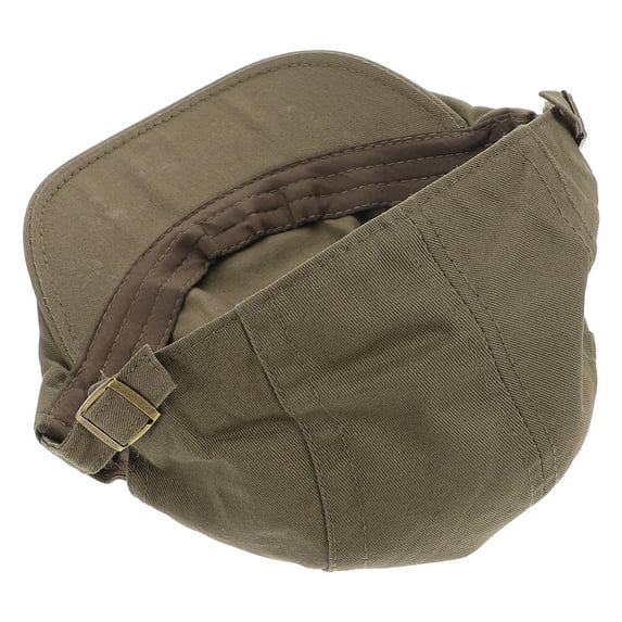WRITWAA Olive Green Newsboy Cap Set - News Boy Hat for Men and Women, Stylish Vintage Flat Cap
