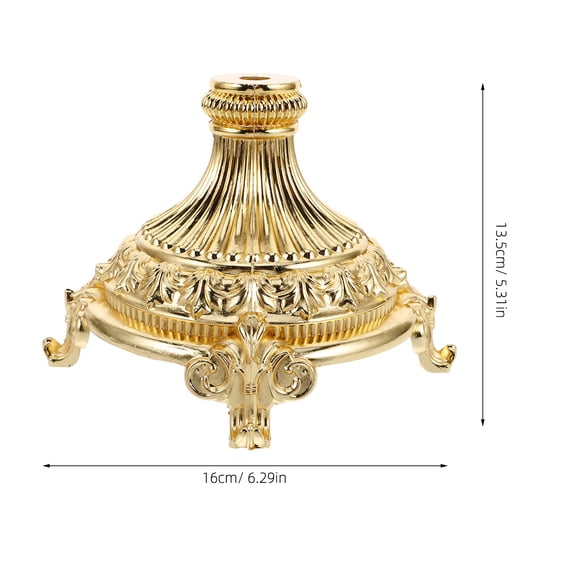 WRITWAA Golden Metal Base for Vase, Teapot, and Home Decor, Middle East Style Decorative Stand