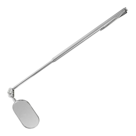WRITWAA Retractable Mechanics Inspection Mirror Plated Silver Telescoping Portable Tool