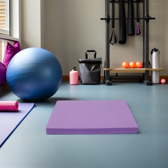 WRITWAA Thick Mat with NBR Material for Home Use, Non- Balance Exercise Mat with Extra Cushioning and