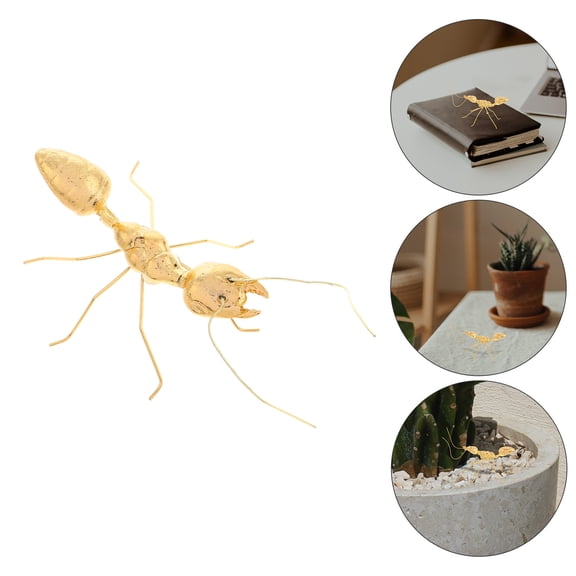 WRITWAA Tiny Alloy Ant Figurine Toy Set for Photography Props, Photo Shoots, Miniature Decoration, Collectible Accessories