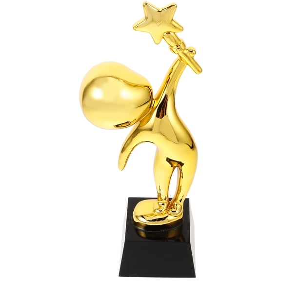 WRITWAA Toy Trophy Party Favor Golden Resin Style Trophy 1Pack