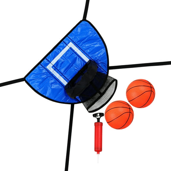 WRITWAA trampoline basketball hoop attachment for kids coordination improvement 1 Set Blue