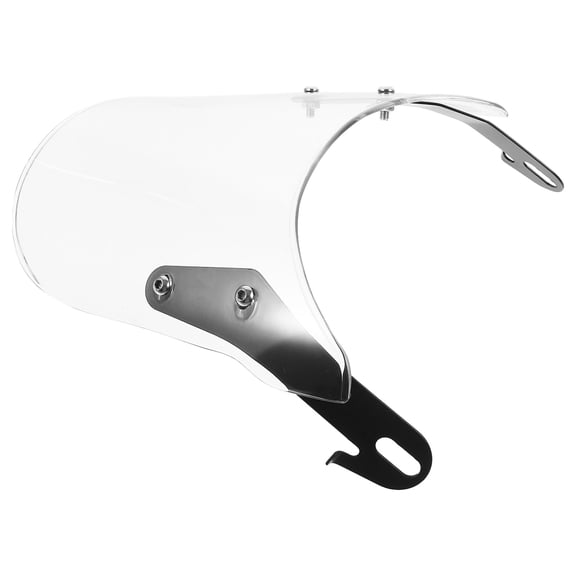 WRITWAA Motorcycle Windshield Transparent Universal Windscreen Durable Metal Pc Material