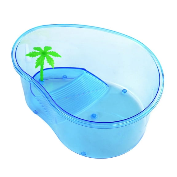 WRITWAA Turtle Box Sky-Blue Plastic for Pet Owners 1Pack