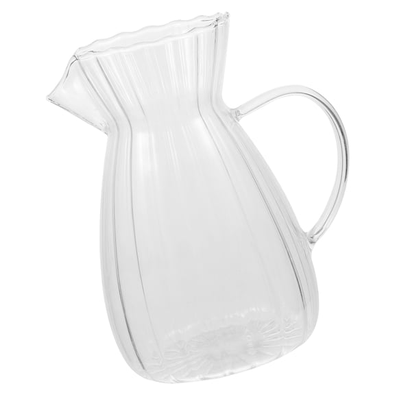 WRITWAA Clear Glass Pitcher for Home and Kitchen Use, Ideal for Serving Coffee, Syrup, Juice, and Other Beverages