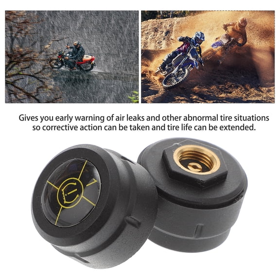 WRITWAA Outdoor Motorbike Tire Pressure Monitor System with Visual and Audible Warning