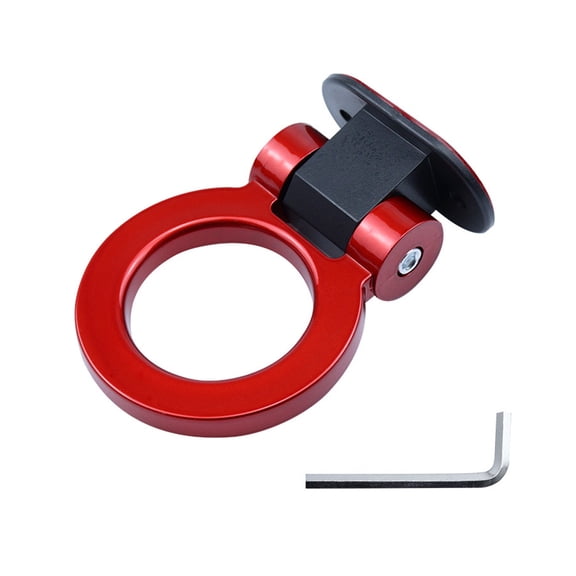 WRITWAA Red Car Towing Hook Sticker ABS Material for Truck Exterior Styling Decor