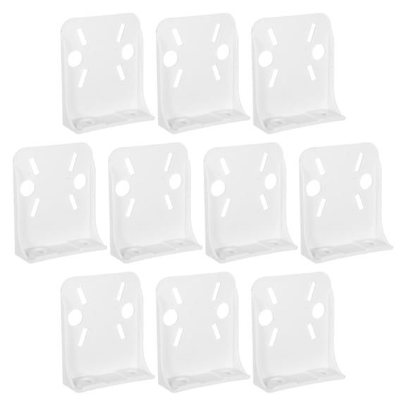 WRITWAA 10Pcs White Plastic Water Purifier Brackets for Home Stable Wall Mount Filter Holder