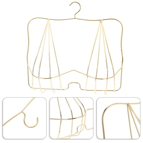 WRITWAA Golden Iron Bra Display Stand, Dependable and Easy to Maintain